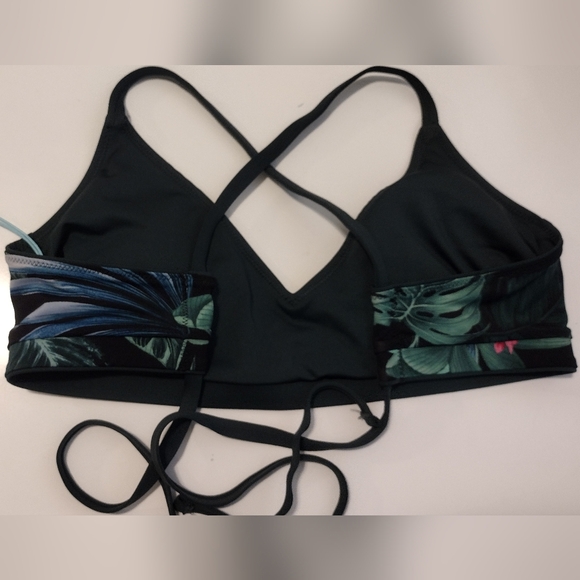 Kona Sol Reversible green swim top - Picture 2 of 7